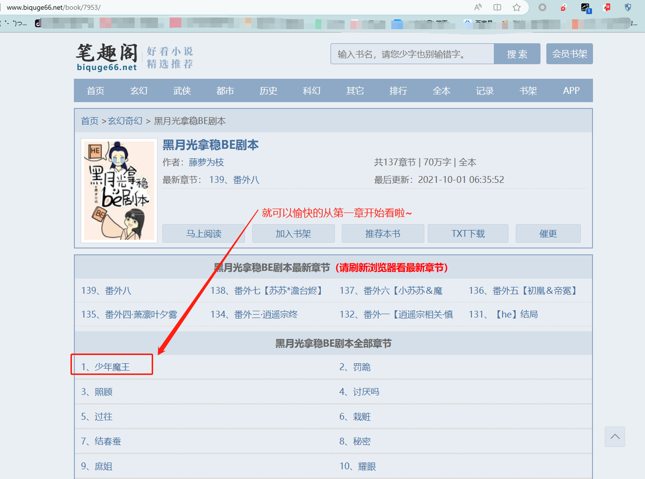 网页看小说