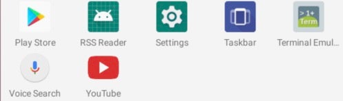 Android 设备上的应用程序图标,包括 YouTube_052647.apk