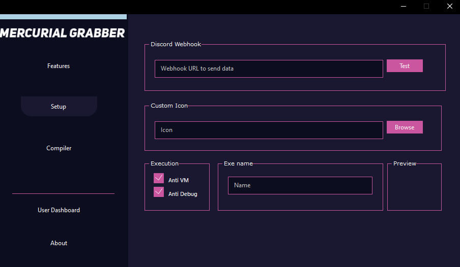 图 12 Mercurial Grabber 构建器中显示的 Webhook 设置。