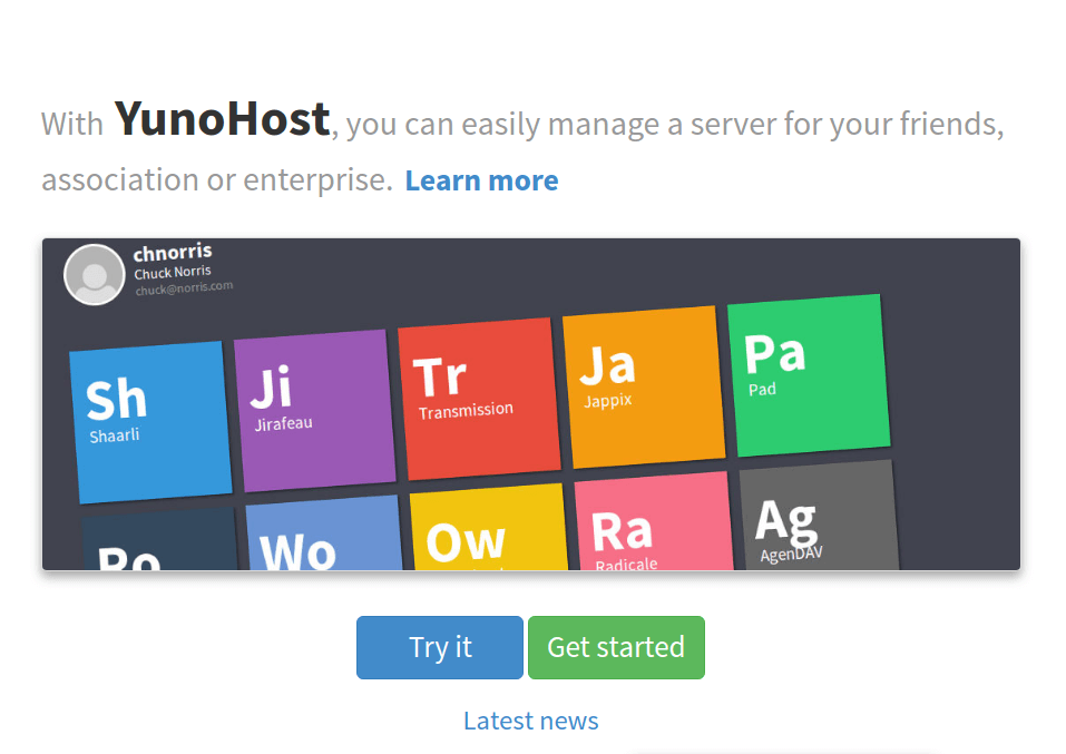 YunoHost 个人虚拟主机服务器